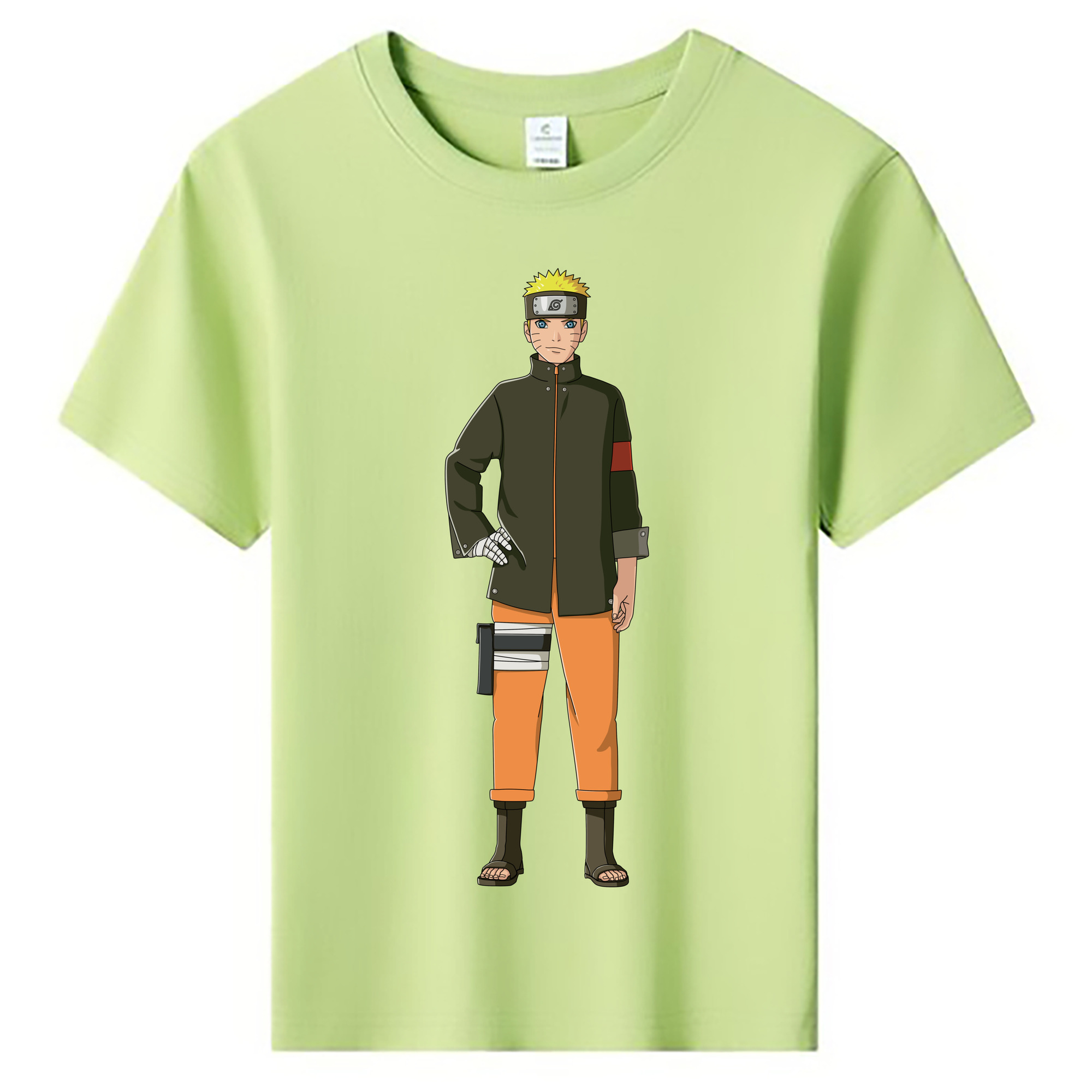 （画像用） NARUTO -ナルト- うずまき ナルト Uzumaki Naruto 綿100％キッズTシャツ（フロントプリント）